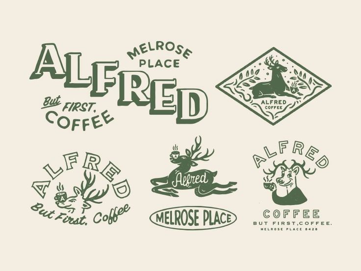 Alfred Coffee and Melrose Place vintage lockups