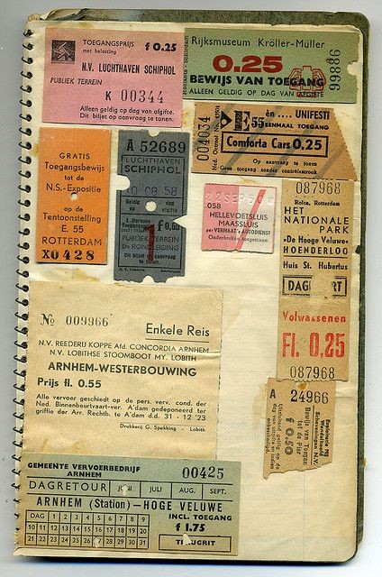 Travel-pass album from Europe