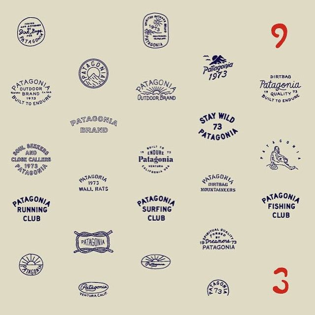 Patagonia retro brand badges
